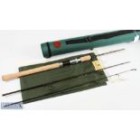 Hardy of Alnwick Demon Carbon Spinning Rod, 7' 3pc 7-12gms, serial No. DE 11000381, MCB and