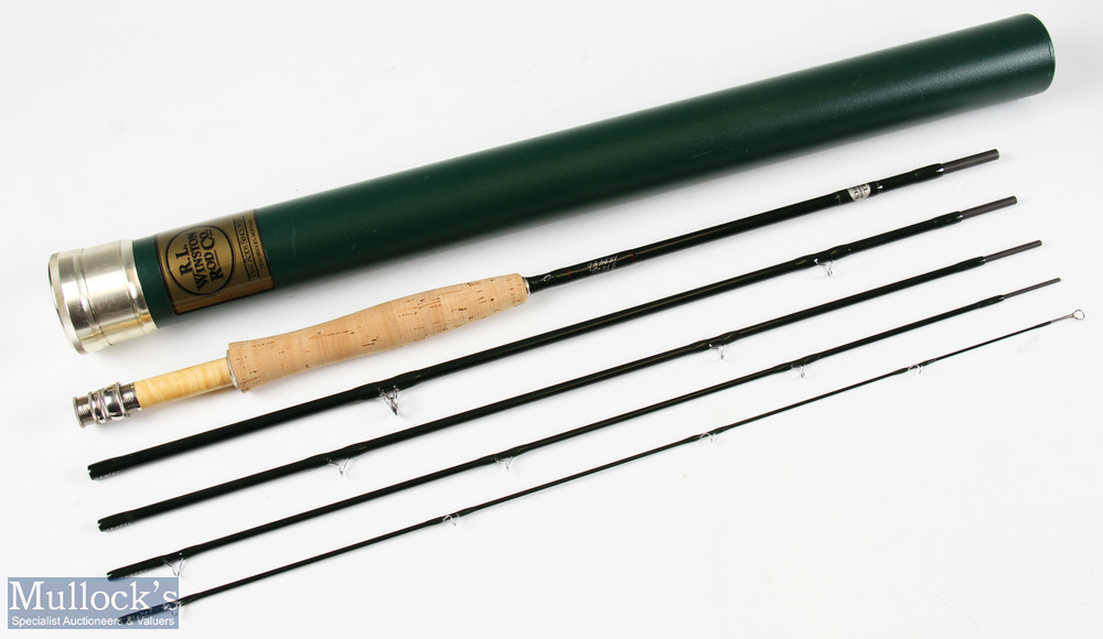 Very fine R L Winston Rod Co, USA, LT5 Carbon Fly Rod, 8'9" 5pc 5 line # 3 1/8 oz, serial No 133440,