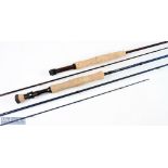 Airflow Forty Plus Extreme carbon fly rod 10' 3pc line 7/8# tip section 9" short and missing tip