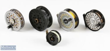 5x various trout fly reels - Still Water Trout Line Shooter 3 7/8" lightweight black fully