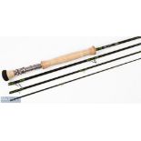 Alan Riddell Newton Abbot Stiletto Carbon Fly Rod, 10' 4pc line 7#, torzite snake rings, ALPS chrome