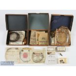 Hardy Bros Terminal fishing tackle features Hardy Hinged gold medal card box with Hardy traces &