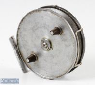 Hardy Bros 4 3/16" Conquest Deluxe alloy trotting reel with half moon regulator dial, on/off