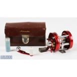 ABU of Sweden Ambassadeur No 5000C Multiplier reel with bottle spares/oil, in original case, runs