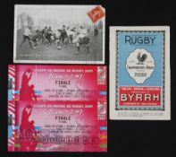 1900s and 1935-6 French Rugby Cards & Tickets Selection (4): One rugby Action photo postcard from