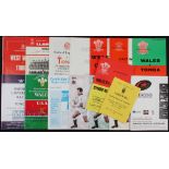 1971-1996 Incoming Rugby Tours to UK Programmes (16): Canada v Welsh XV 1971; Tonga v E Wales,