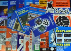 Collection of Scottish international home match programmes 1960 Poland, 1961 Czechoslovakia (WC),