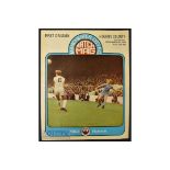 1976/77 Manchester City v Derby County Div. 1 match programme; 4 December 1976 famous for the advert