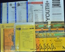 Wolverhampton Wanderers reserve match programmes 159 x home and 84 x away, mostly modern single