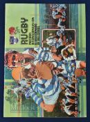 Scarce 1981 Argentina v England Rugby programme: Again, with a very boldly and colourfully