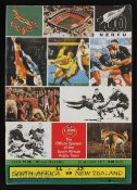 Giant 1992 South Africa v New Zealand Rugby Programme: 88pp from Ellis Park, Johannesburg, with