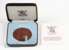 1980 Cardiff v New Zealand Commemorative Medal: Struck by the Royal Mint at nearby Llantrisant, a