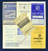 1950s/60s Football Programmes features 51/52 Wellington town v Kidderminster Harriers (FAC), 55/56