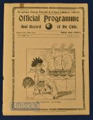 1929/30 Tottenham Hotspur v West Bromwich Albion Div. 2 match programme 18 April 1930; neat