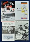 Selection of Manchester United Reproduction Football Programmes features 56/57 Anderlecht v