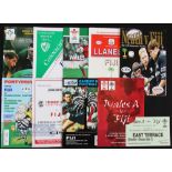 1995 Fijian Rugby Tour to the UK, All Programmes (9): Complete set, v Wales 'A' (with ticket),