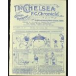 1930/31 Chelsea v Blackpool Div. 1 match programme 1st November 1930; good condition, neat binding