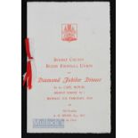 1939 Surrey Rugby FU Diamond Jubilee Dinner Menu: AD Stoop in the Chair for this major Cafe Royal