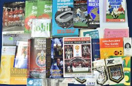 A Quantity of football collectables, to include patches, flags, stamps, programmes books, noted