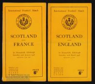 1948 Scotland Home Rugby Programmes (2): The Murrayfield 8pp issues for the visits of returners to