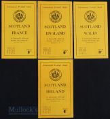 1952/1953 Scotland Home Rugby Programmes (4): Another two Five Nations cycles, with France & England