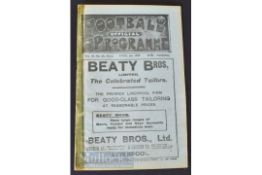 1921/22 Liverpool v Oldham Athletic Div 1 match plus Everton reserves v Bradford City reserves joint