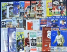 1990-2013 Welsh Wales Related Football Programmes, premier league, Football league and non-league