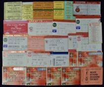 Tickets: Selection of Liverpool home match tickets 1967/68 West Bromwich Albion (FAC), 1971/72