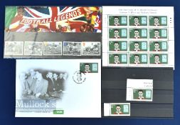 Munich Air Disaster 50th anniversary Irish stamps, a mint sheet of 12 plus 2 loose and an Eire first