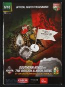 2009 British & Irish Lions Rugby Programme/Ticket (2): Southern Kings v the Lions at Nelson
