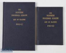 1911-1912 The Scottish Football league, list of players. 2 booklets both rebound a list of players