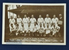 Scarce 1930 French Rugby Team Postcard: Lovely crisp, clean, clear shot of the French team v