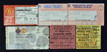 Tickets: 1968/69 European Cup s/f Manchester United v AC Milan 2nd leg, AC Milan v Manchester United