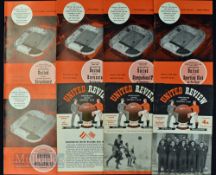 Collection of Manchester Utd home European match programmes 1956/57 European Cup, Dortmund Borussia,