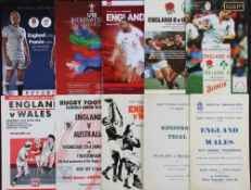 1966 on England Schools, Youth, Age Group, B and A Rugby Programmes (10): 15/16 group, England v