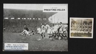 1929/1947 French Rugby Photographs (2): A giant postcard style shot (Editions Prestine-Velox), 7"