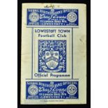 1935/36 Lowestoft v Harwich & Parkeston Eastern Counties league match programme 28 March 1935;