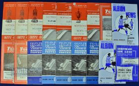 Mixed Selection of Football Programmes from 1960s onwards features Leeds United, Arsenal, Birmingham