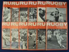 1965 Full Year's Set of Rugby World Magazines (12): the full dozen for that year from the world's