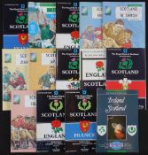 1990-92 Scotland Home & RWC Rugby Programmes (15): Murrayfield issues for three years, and to inc