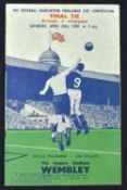 1950 FA Cup final match programme Arsenal v Liverpool at Wembley 29 April 1950; fair condition.