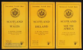 1951 Scotland Home Rugby Programmes (2): Two shock results in the games covered by these issues: a