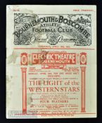1930/31 Bournemouth & Boscombe v Brentford Div. 3 (S) match programme 18 April 1931; slight