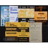 Barbarians at Newport Rugby Programmes (8): Games in 1946 (first post-WW2), 1978-9 inc, 1982 and