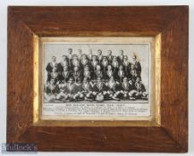 1926-7 Maori Rugby Tourists Pic: Small evocative nicely original-framed postcard-style named team