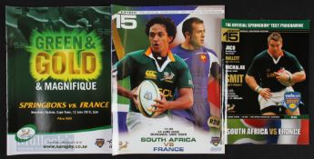 2005-06-10 South Africa v France Rugby Programmes (3): Glossy and substantial issues for the