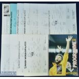 Rugby WC 1987 Overall Tournament Programme & Inserts: The popular, large, packed edition, first of