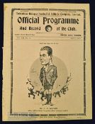 1928/29 Tottenham Hotspur v West Bromwich Albion Div.2 match programme, 4 May 1929 (final match of