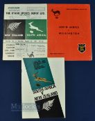 1965 South Africa Tour to New Zealand Rugby Programmes (3): Substantial packed issues for the