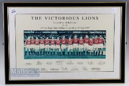 1997 British & Irish Lions Rugby Tour to South Africa Team Official Signed Rugby Photograph: